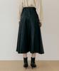 The Penny Leather Long Skirt - Black
