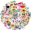 35pcs Playful Space Stickers Cartoon Flowers Sticker Pack Animal Stickers For Notebook Luggage Mobile Phone Cup Guitar Laptop