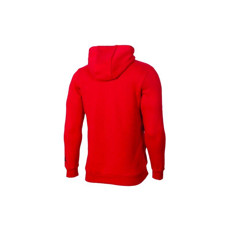 Jordan Men's Air Jordan Large Logo Fleece Pullover Hoodie Red CD5871-687