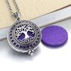 Aromatherapy Necklace Tree of Life Diffuser Jewelry Vintage Open Locket Pendant Essential Oil Perfume Aroma Diffuser Necklace