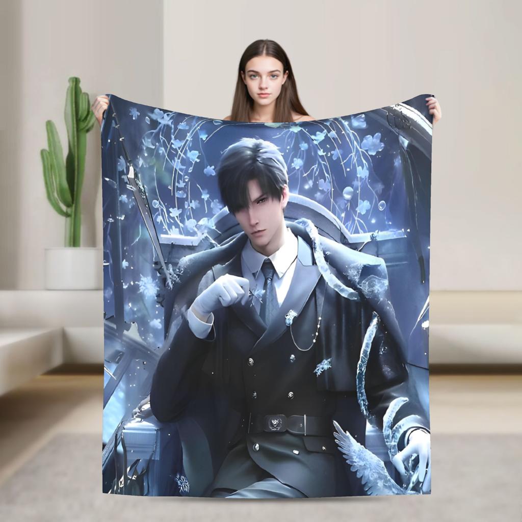 Love and Deepspace Sylus Game Blanket Plush Vintage Warm Throw Blankets for Coverlet Autumn/Winter