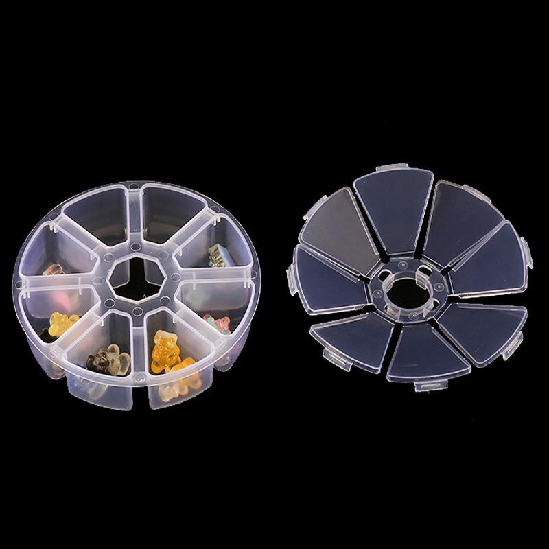 Bead Jewelry Container 8 Grid Nail Art Water Diamond Storage Box Fish Hook Storage Box Coin Storage Box