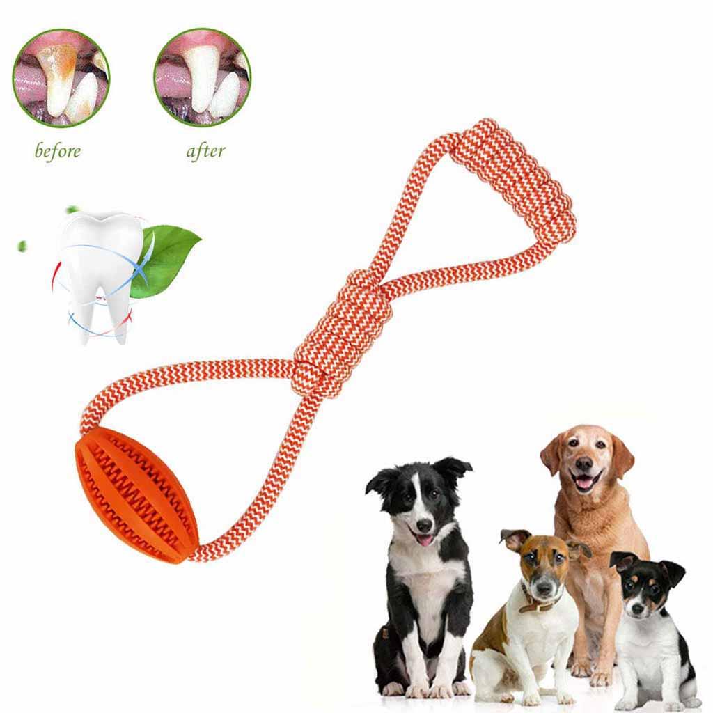 Pet Dog Puppy Chew Toy  Teething Molar Teeth Clean Training Play Tool