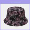 Plant Print Fisherman Hat With Wide Brim For Sun Protection Outdoor Summer Women