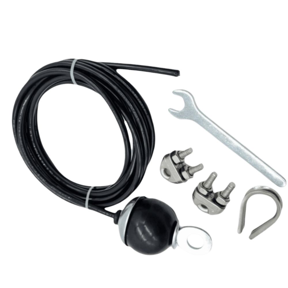 5 piezas Capacidad de Carga 200KG Polea de Fitness Cable de Acero Ajustable Cuerda de Acero Entrenamiento de Fuerza