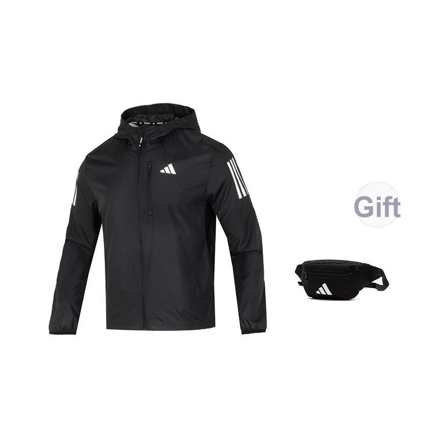 adidas Chaqueta de Manga Larga con Capucha Own The Run para Hombre Ropa Exterior Negro IN1483