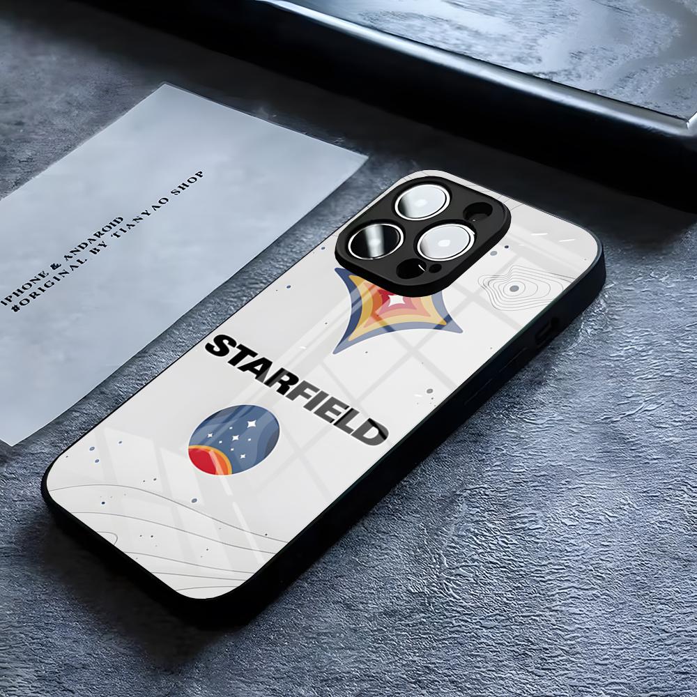 

S-StarfieldS Game Phone Case For IPhone 17 16 15 14 Pro 11 13 12 Mini XS XR Max 6 8 7 Air Plus SE Glass Luxury Design Cove iPhone 13