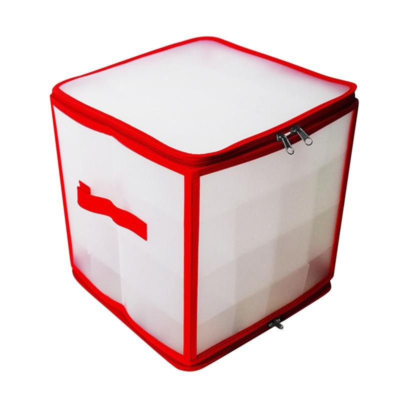 Christmas Ball Storage Box For Storing Ball Toys And Ornaments 64 Grid Large Capacity High Quality Simple Foldable Storage Box