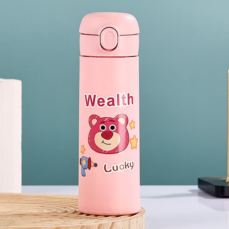 Haosenhuo Kids' Pop-up Glass Water Bottle