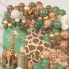 Forest Animal Theme Balloon Set: Retro Leopard Print Venue Decorations