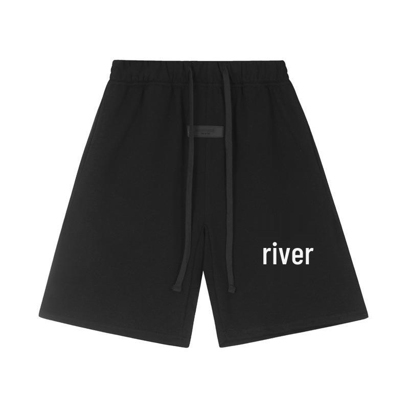 FOG ESSENTIALS Unisex Loose Silicone Print Casual Shorts