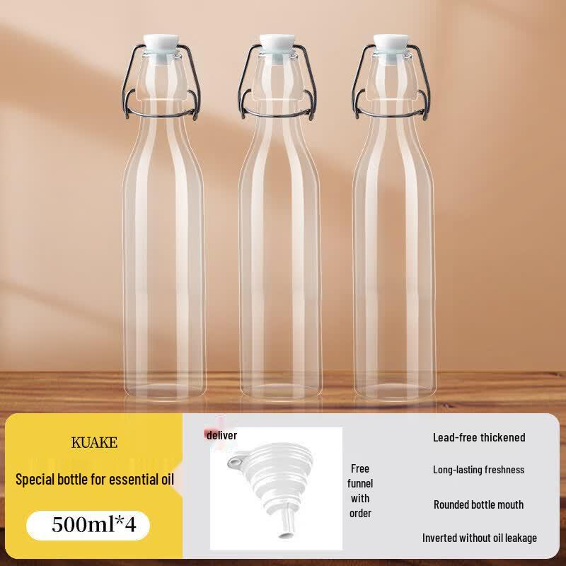 Qiwei Food-Grade Glass Sealed Sesame Oil Bottle