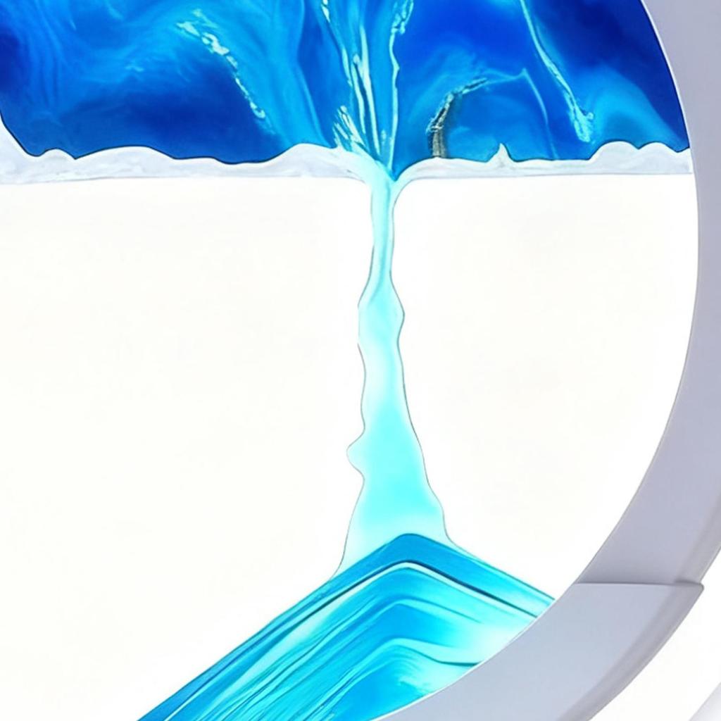 Wireless Charging Light Moving Sand Art Wireless Magnetic Charger For Office Bedroom Table Night Bathroom Home Sensory