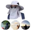 Fishing Hat for Men Breathable Sun Hat with Face Cover Neck Flap Wide Brim Bucket Hat  Protection for Fishing Hiking Camping