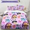 3pcs Duvet Cover Set (1*Duvet Cover + 2*Pillowcase, Without Core), KPop Demon Hunters Print Soft All‑Season Bedding Set, Home Bedroom Decor Gift