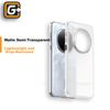 Premium Feel Case for Honor Magic7 Pro, Corrugated Phone Case, Anti-Fingerprint, Ultra-Thin Suitcase Striped Frosted Transparent, Simple White
