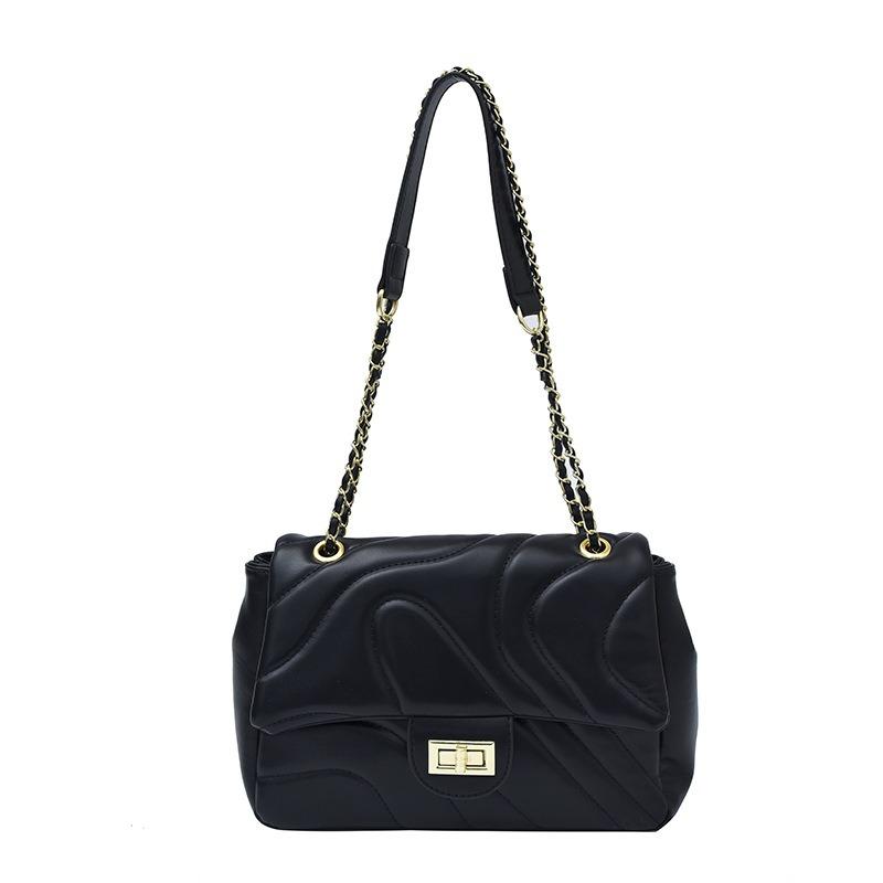 Popular bags New embroidered thread chain bag Delicate lock versatile shoulder messenger bag