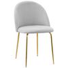 Fargo Gold Velvet Gray Velvet Chair