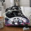 Jack Skellington Blanket Comfortable Great for Couch Chair Office Four Seasons Multipurpose Digital Print Ideal Gift For Birthday Valentine'S Day
