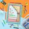 Doms Art Apps Nxt Kit With Plastic Carry Case School Art Stationery Kit for Kids Drawing Colouring & Gifting Set