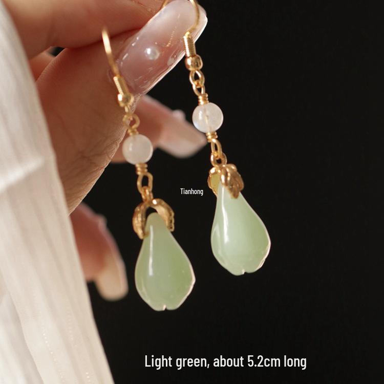 Lily of the Valley Hanfu Pendant Earrings - Ancient Style Cheongsam Accessories for Women