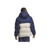 Adidas Originals Colorblock Casual Hooded Down Jacket Men Outerwear Indigo IU4778