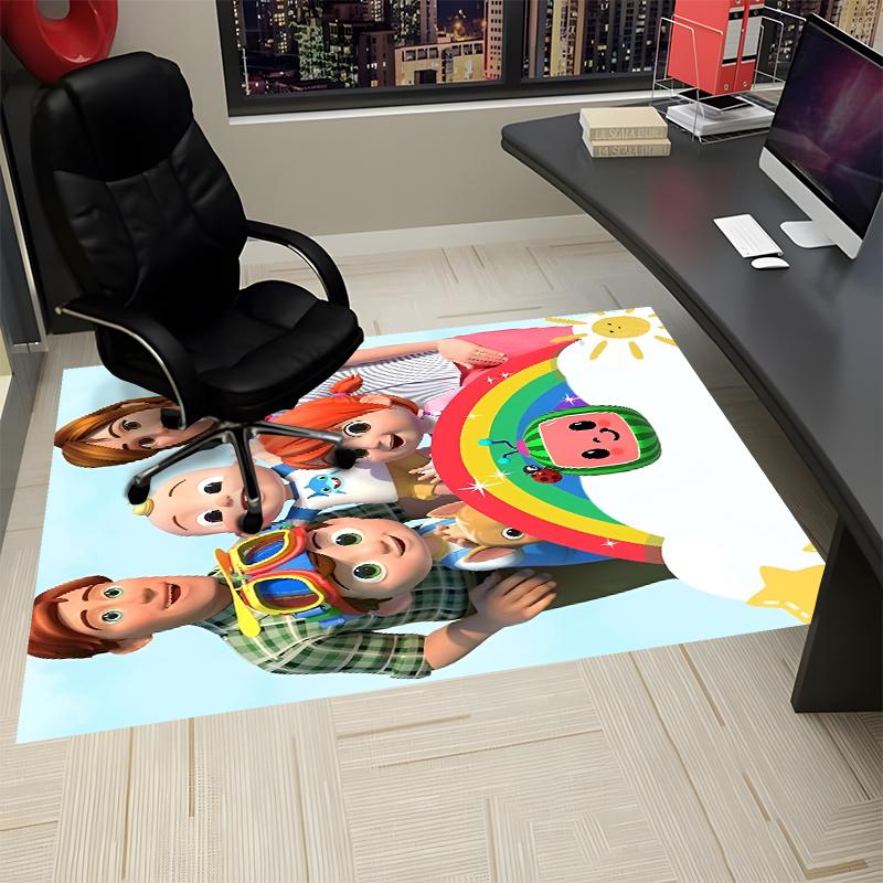 Cocomelon Printed Carpet, Rug for Office Chair Living Room Bedroom Kitchen Room Decor Gifts.