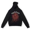 European and American Trendy Brand Sp5der Spider Web Print Hooded Sweater for Men and Women Loose Heavy Fleece Hip Hop Couple Hoodie