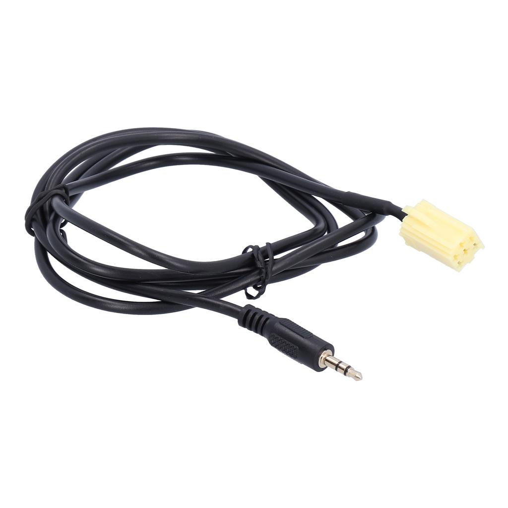 59.1in 6Pin AUX IN Cable Audio Input Adapter 3.5mm Jack Replacement for Fiat Grande Punto
