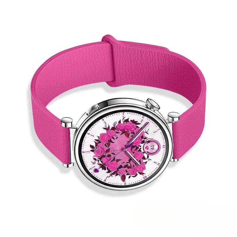 

14mm 18mm 20mm mm Straps For Huawei Watch GT6 GT5 Pro 46mm GT4 41mm GT5pro42mm magnetic silicone bracelet correa For Garmin Venu 3s Vivoactiv 4s Strap 22mm розы красного