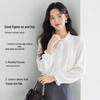 FivePlus Women's Elegant Chiffon Ruffle Collar Blouse