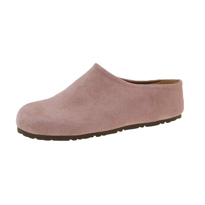 French Retro Baotou Slippers Female 2025 Autumn New Soft Bottom Casual 100 with Skirt Casual Half Slippers