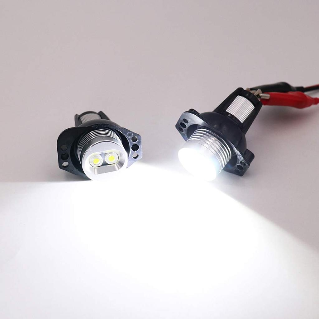 2 Stück 6W LED HID Birnen Weiß Scheinwerfer für BMW E90 E91 325i 328i 330i 335i Angel Eyes Lichter