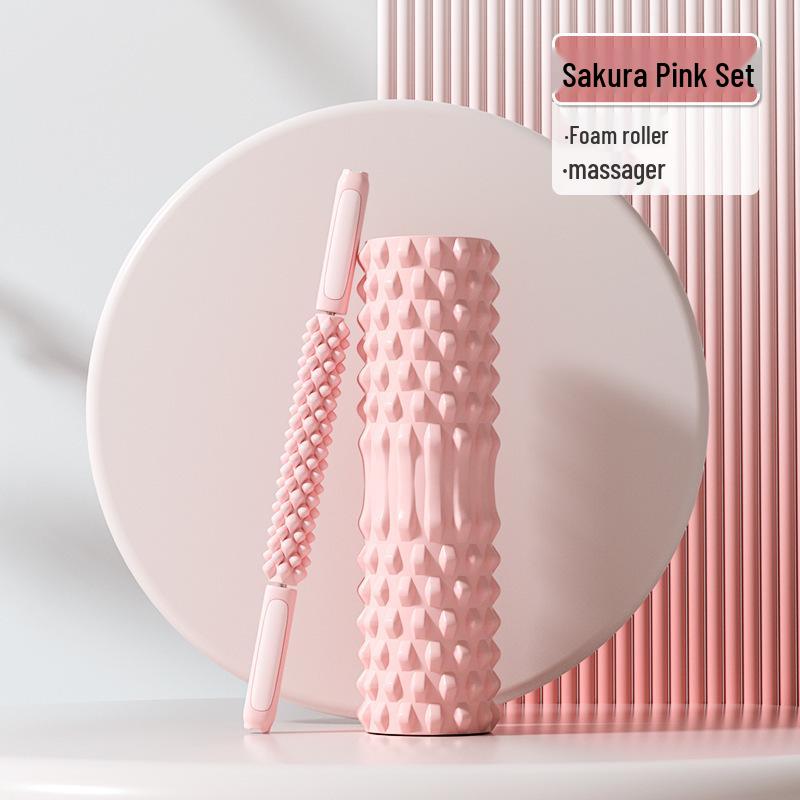 Professional Foam Roller for Muscle Relaxation and Leg Slimming - Wolf Tooth Massage Roller for Yoga and Fitness