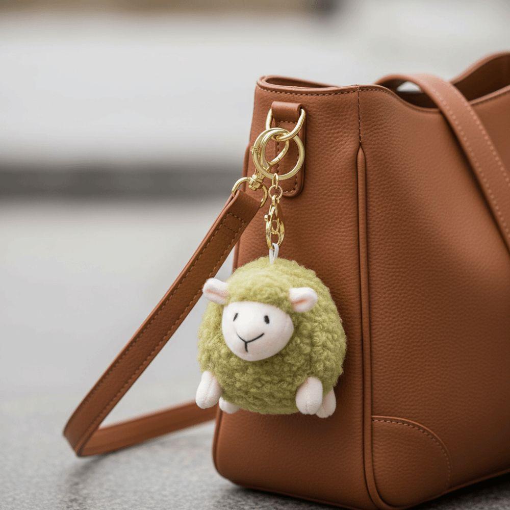 PP Cotton Little Lamb Plush Keychain Stuffed Keychain Lamb Plush Toy  Keyrings Accessories