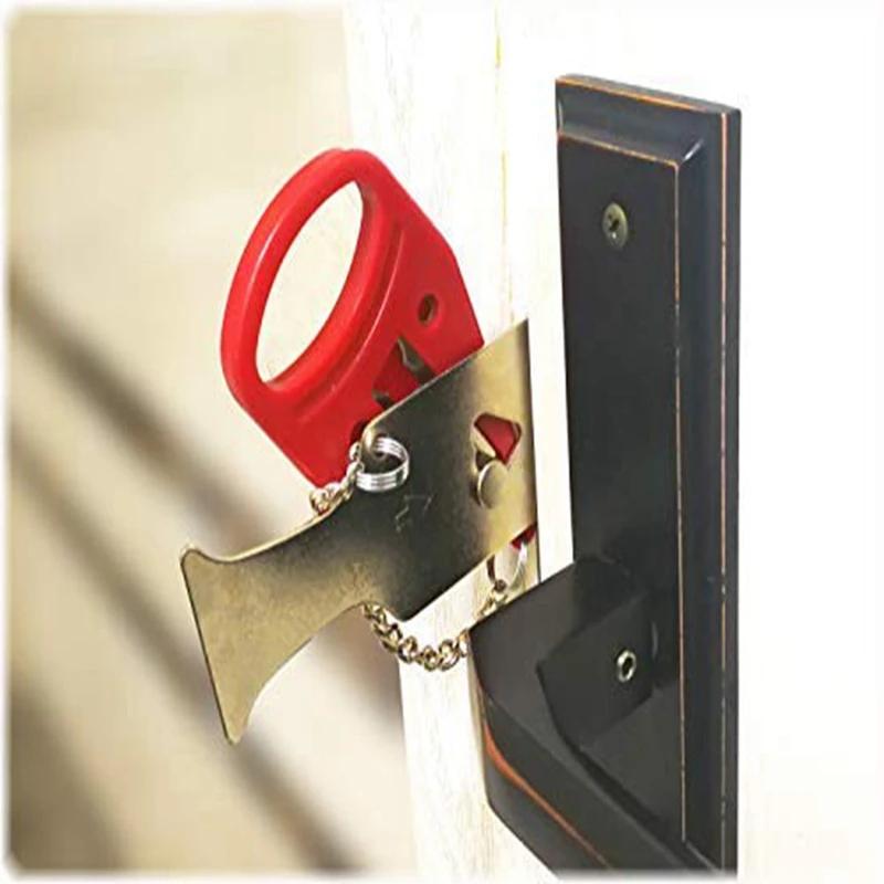 1pc Portable Travel Safety Door Lock, Suitable for Travelers and Families, Universal Sleep Safety Portable Travel Door Lock