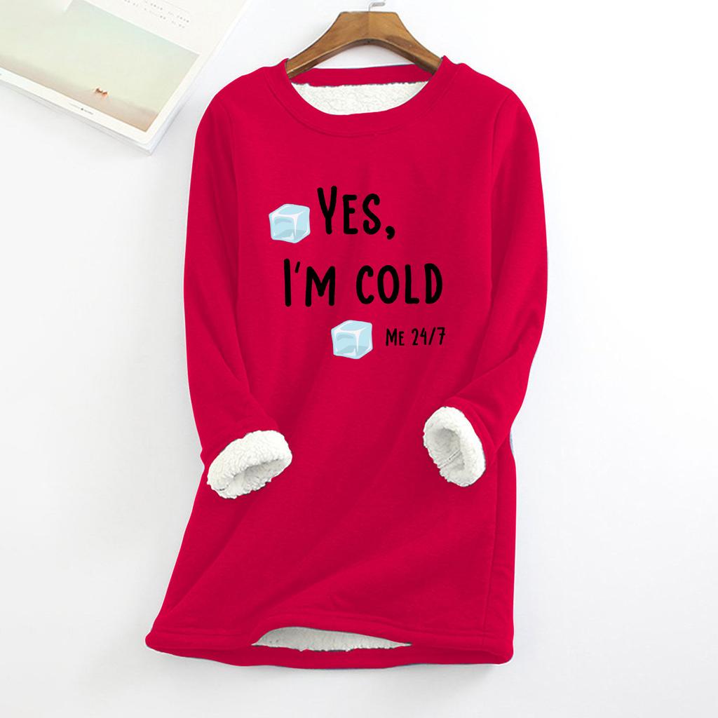 Women's Autumn Winter Plus Size Loose Thickened Velvet Warm Bottoming Shirt Top