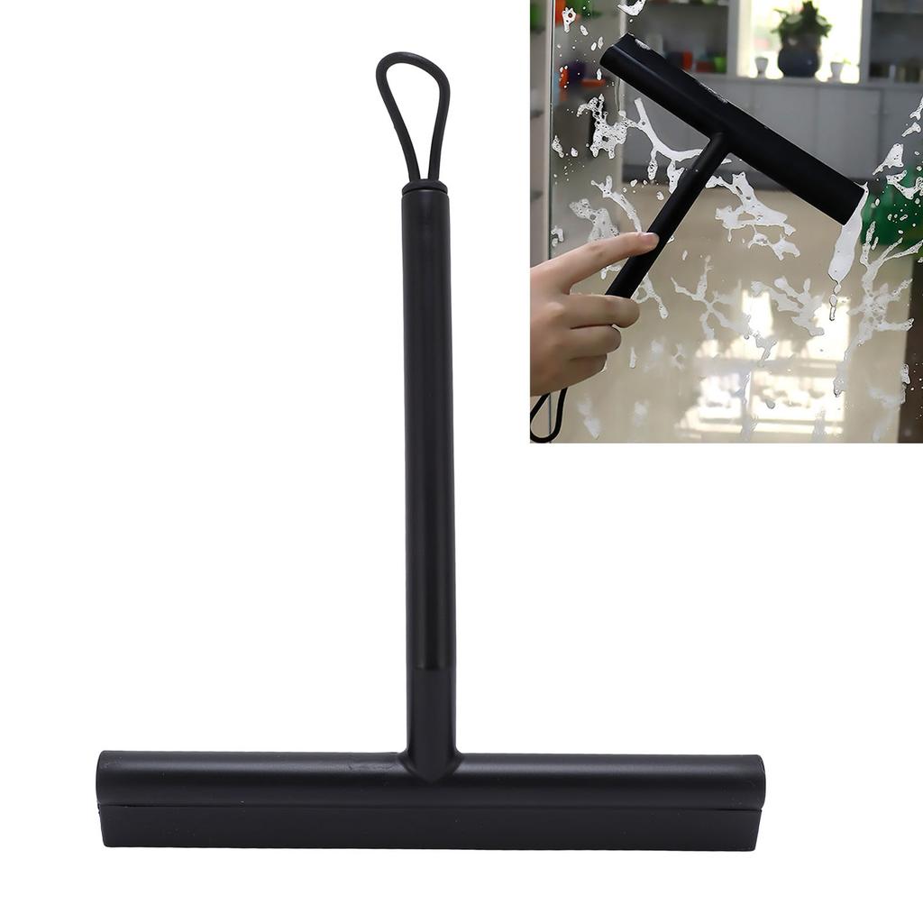 Shower Squeegee TPE PP Soft Head Glass Door Mirror Car Window Squeegee with Hanging Rope and Hook