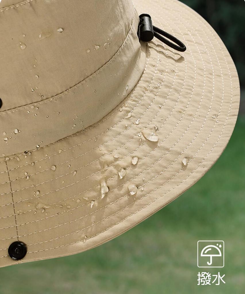 Kashichi Safari UV Chin Perfect for and Outdoor Activities Hat, Compact, Storage, Water-Repellent, Protection, Strap, Travel, Hiking, (Army Green)