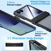 Translucent Matte Protective Case with Tempered Glass Screen Protector for Samsung Galaxy Z Flip 7, Hinge Protection Slim Cover-Black