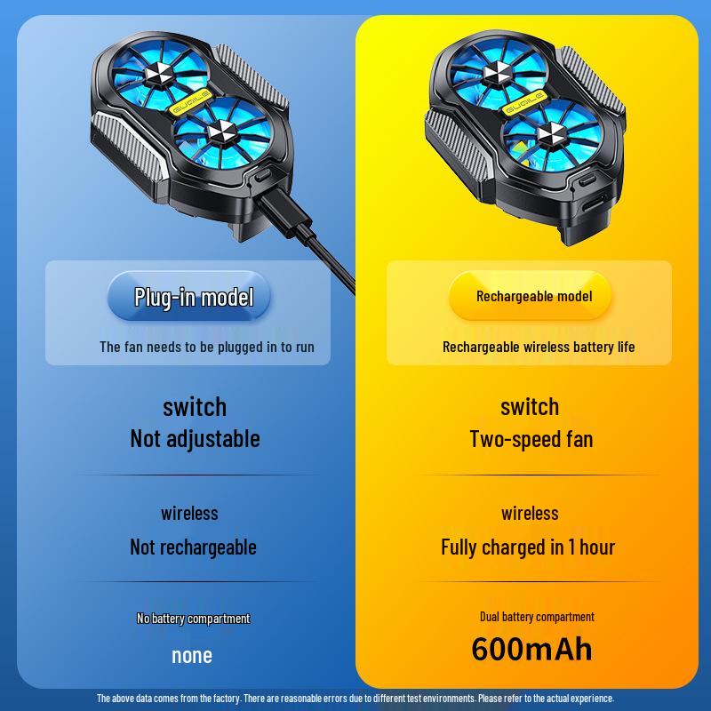 FS01 PUBG Mobile Game X52 Air-Cooled Phone Cooler & Battery Clip