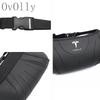QSGMX1 Car seat Neck Pillow Leather Breathable Soft Headrest Accessories For Tesla X Cybertruck Highland Juguete Model 3 Y Roadster S