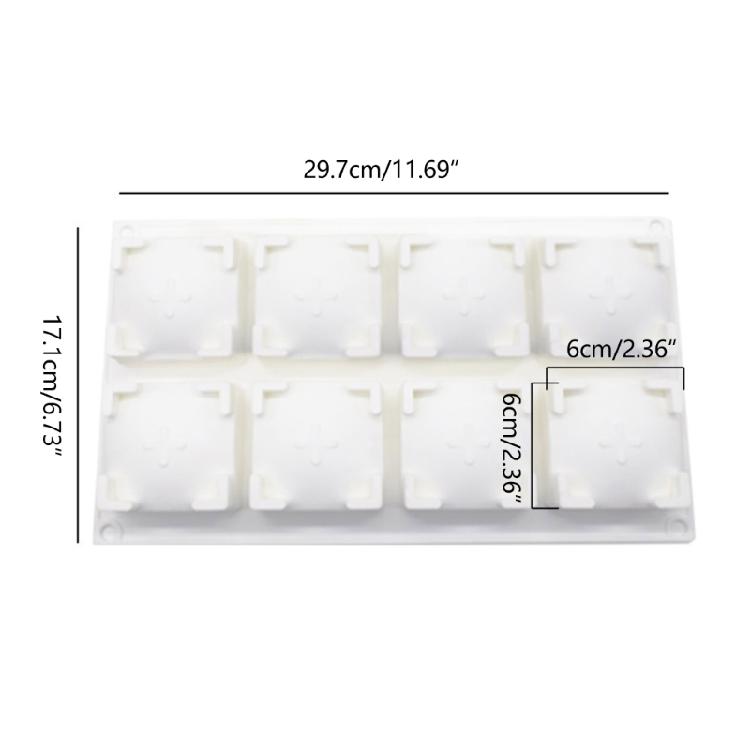 Domed Square Shape Baking Mousse Molds Kitchen Baking Accessories for Baking