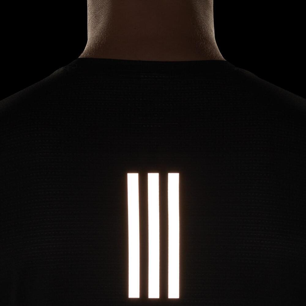Adidas Contrast Brand Logo Print Round Neck Long Sleeve T-Shirt Men Tops Black HM8436