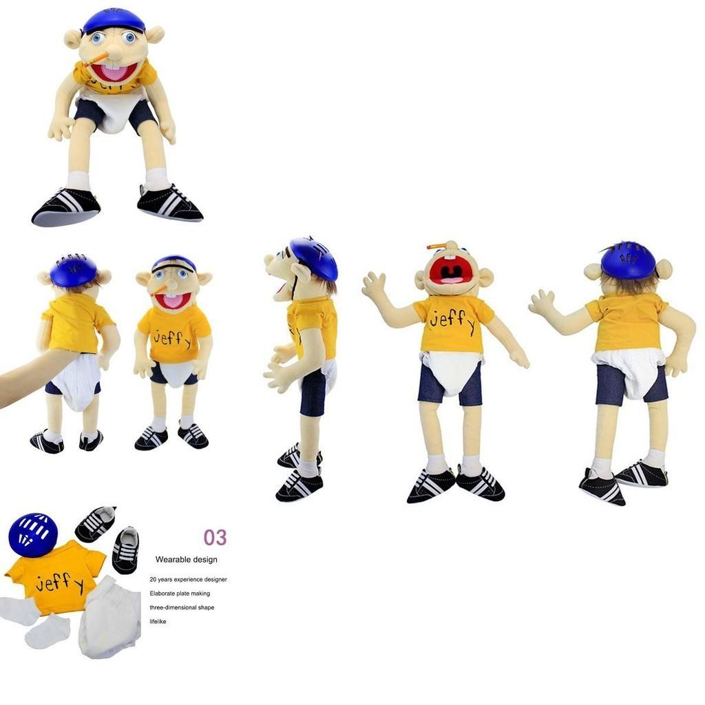 Soft And Skin-friendly Jeffy Cartoon Plush Hand Puppet Toy For Kids And Adults Perfect Christmas And Birthday Gift!