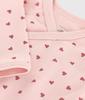 Long sleeve matching body A0B9I Light 1 month 54cm [Petit Bateau] pink/pink