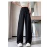 Wide-leg Pants for Women in Summer Thin High-waisted Pear-shaped Body Narrow Straight Loose Casual
