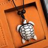 Marca de Moda Europea y Americana Tortuga Tortuga Colgante para Hombre Animal Retro Tortuga Collar