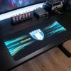 Malmö FF Custom Large Mouse Pad, Personalized Name Text Print, Football Logo Non‑Slip Desk Mat Gaming Gift