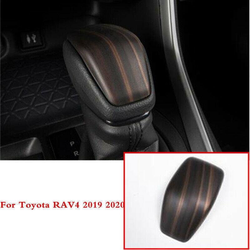 For Toyota RAV4 2019-2023 Peach Wood Grain Car Inner Gear Shift Knob Cover Trim